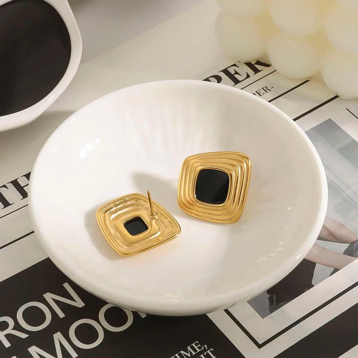 Liora Geometric Stud Earrings