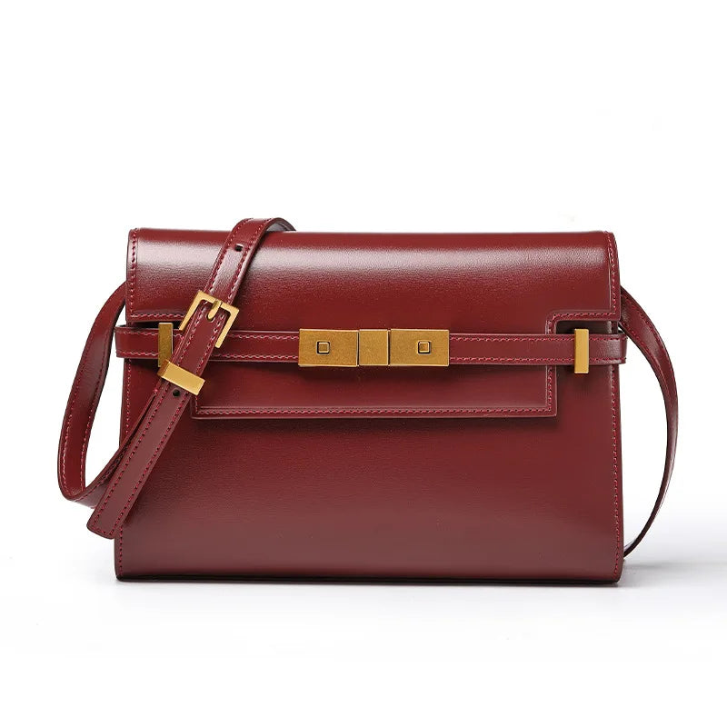 Manhattan Elegance Leather Shoulder Bag