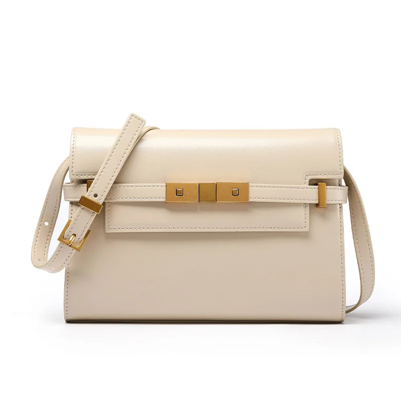 Manhattan Elegance Leather Shoulder Bag