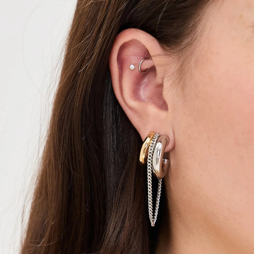 Zeline Tassel Line Earrings