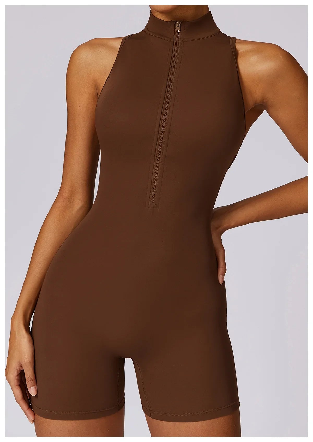 Running Zip Fitness Jumpsuit