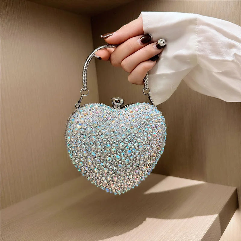 Heart Crystal Clutch