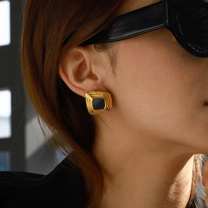 Liora Geometric Stud Earrings