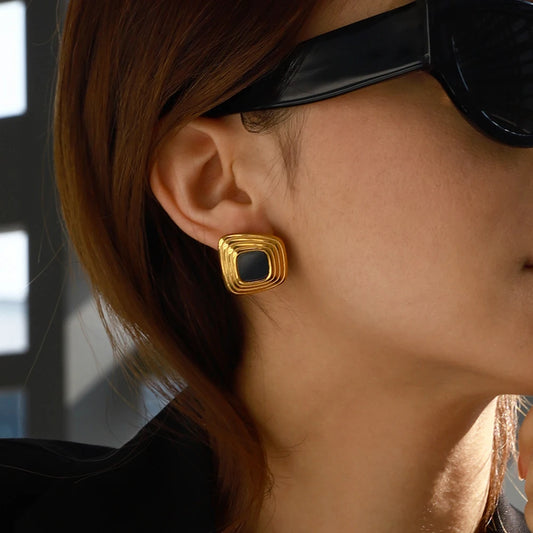 Liora Geometric Stud Earrings