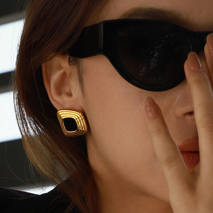 Liora Geometric Stud Earrings