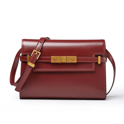 Manhattan Elegance Leather Shoulder Bag