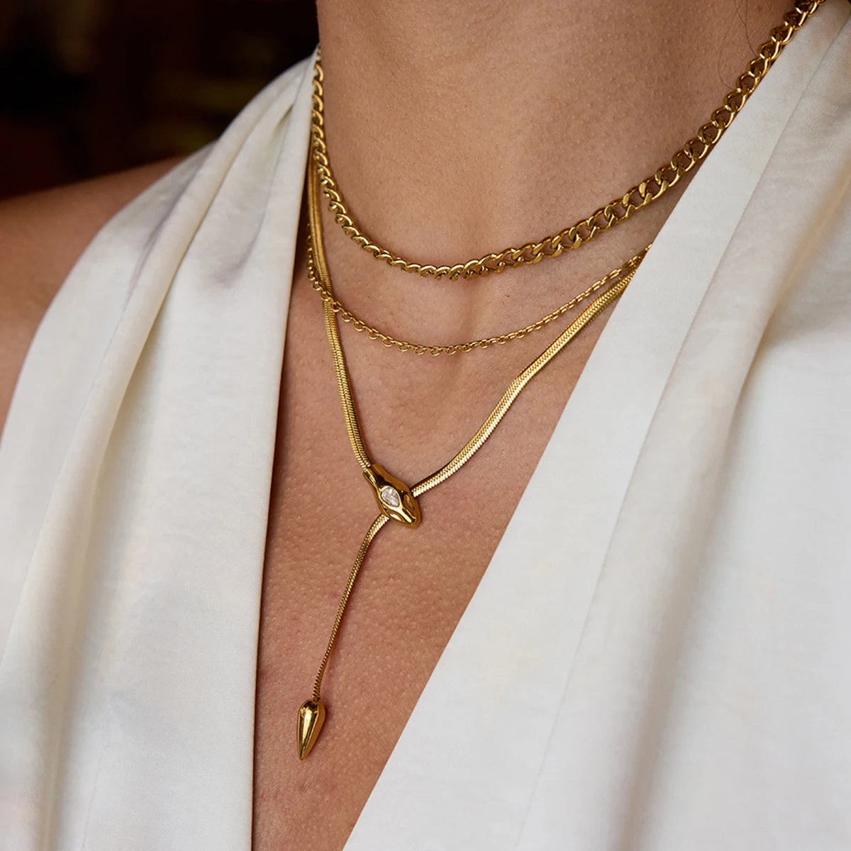 Calia Serpentine Necklace - 3 Necklace Set