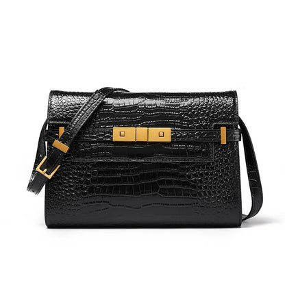 Manhattan Elegance Leather Shoulder Bag