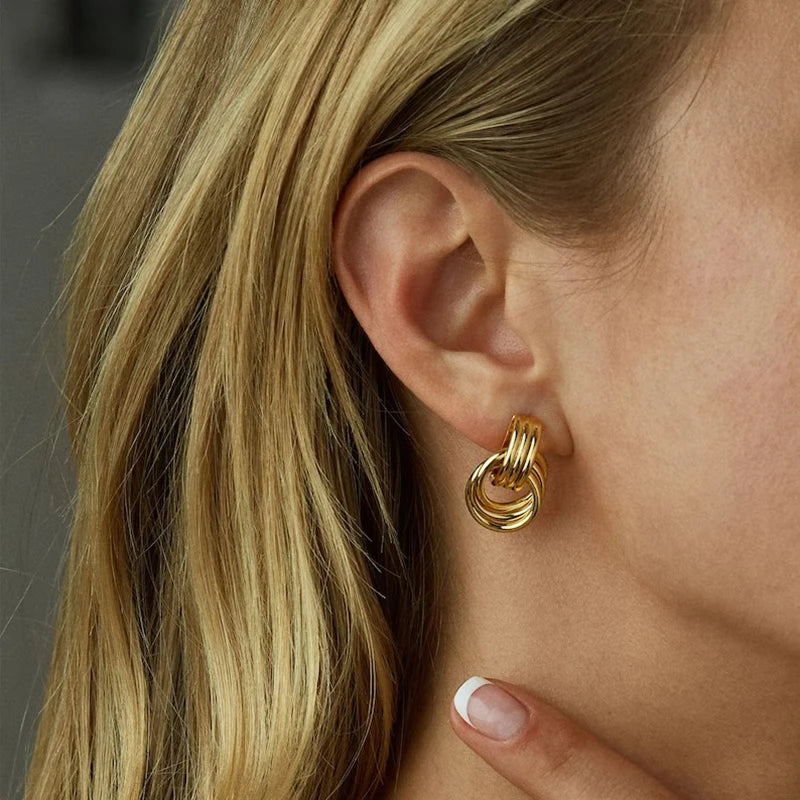Nara Intersecting Knot Earrings