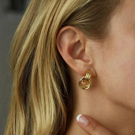 Nara Intersecting Knot Earrings