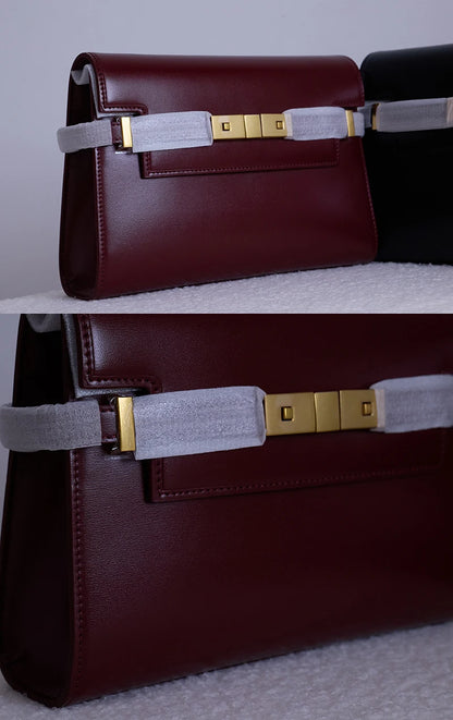 Manhattan Elegance Leather Shoulder Bag