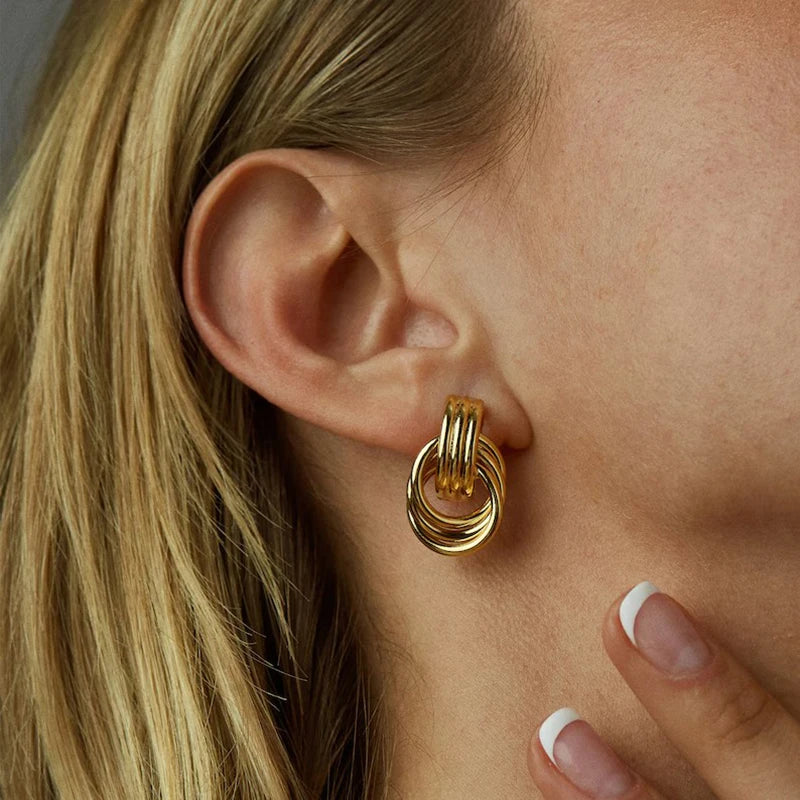 Nara Intersecting Knot Earrings