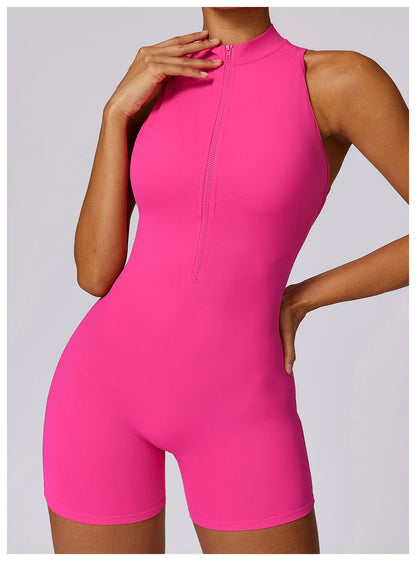 Running Zip Fitness Jumpsuit
