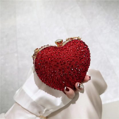 Heart Crystal Clutch