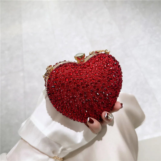 Heart Crystal Clutch