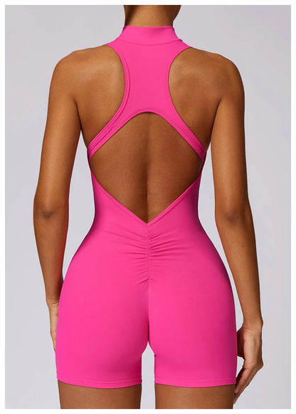 Running Zip Fitness Jumpsuit