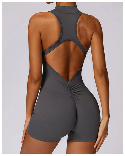Running Zip Fitness Jumpsuit
