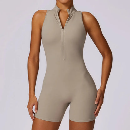 Running Zip Fitness Jumpsuit
