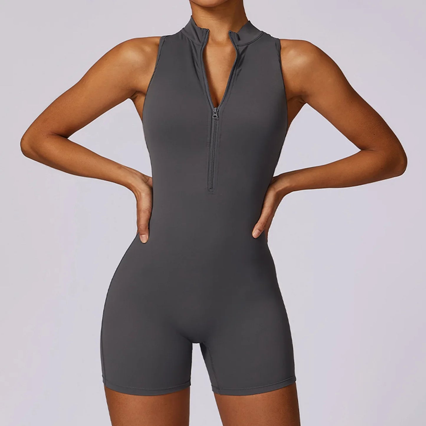 Running Zip Fitness Jumpsuit