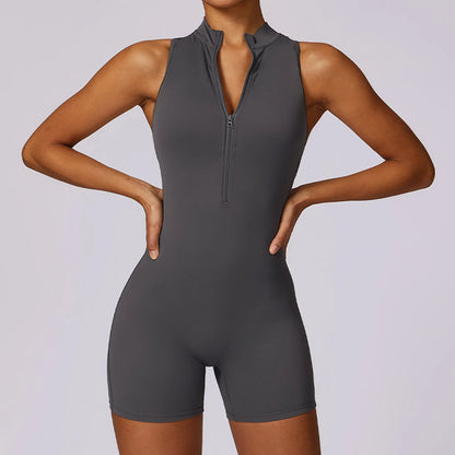 Running Zip Fitness Jumpsuit