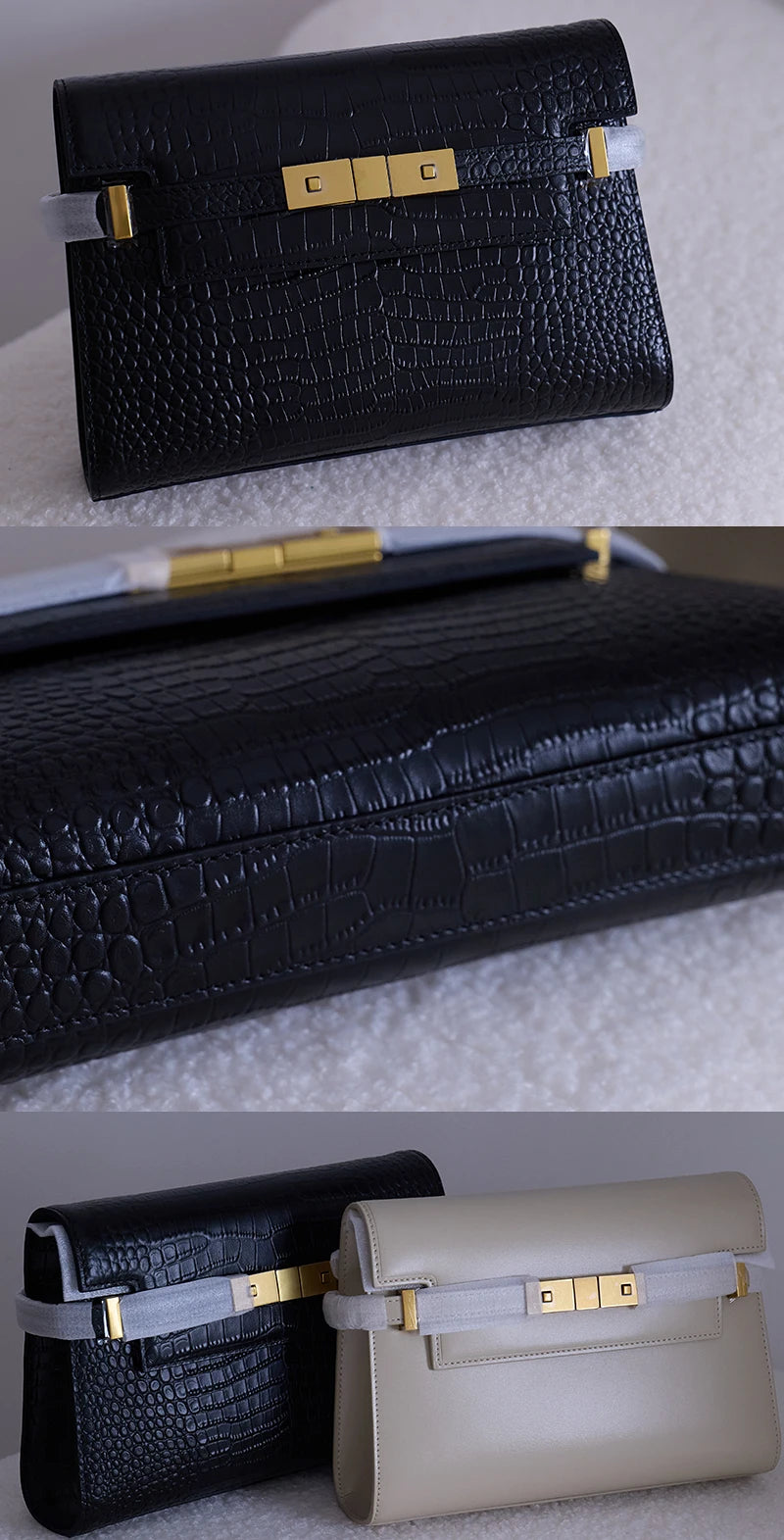 Manhattan Elegance Leather Shoulder Bag