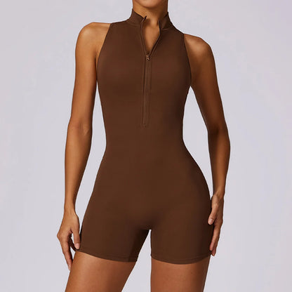 Running Zip Fitness Jumpsuit