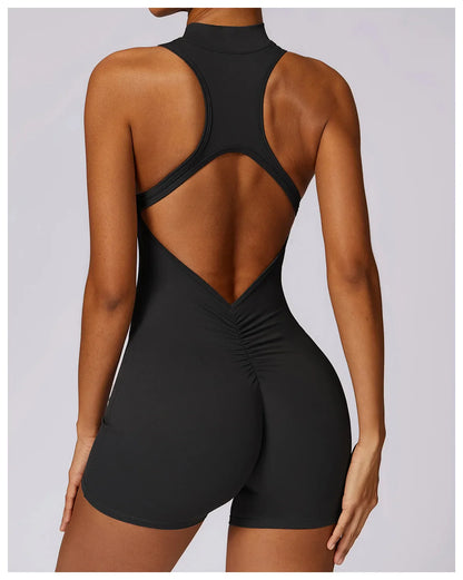 Running Zip Fitness Jumpsuit