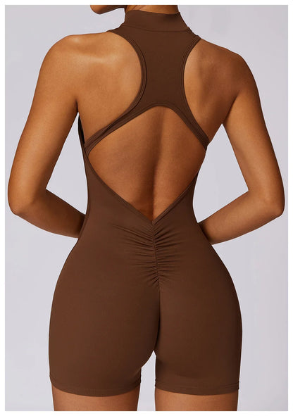 Running Zip Fitness Jumpsuit