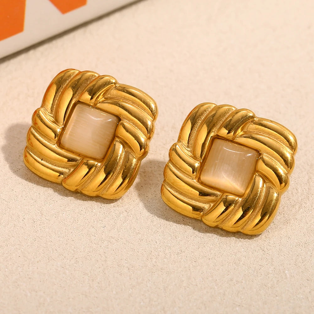 Seren Square Earrings