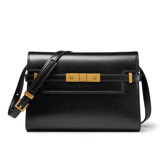 Manhattan Elegance Leather Shoulder Bag